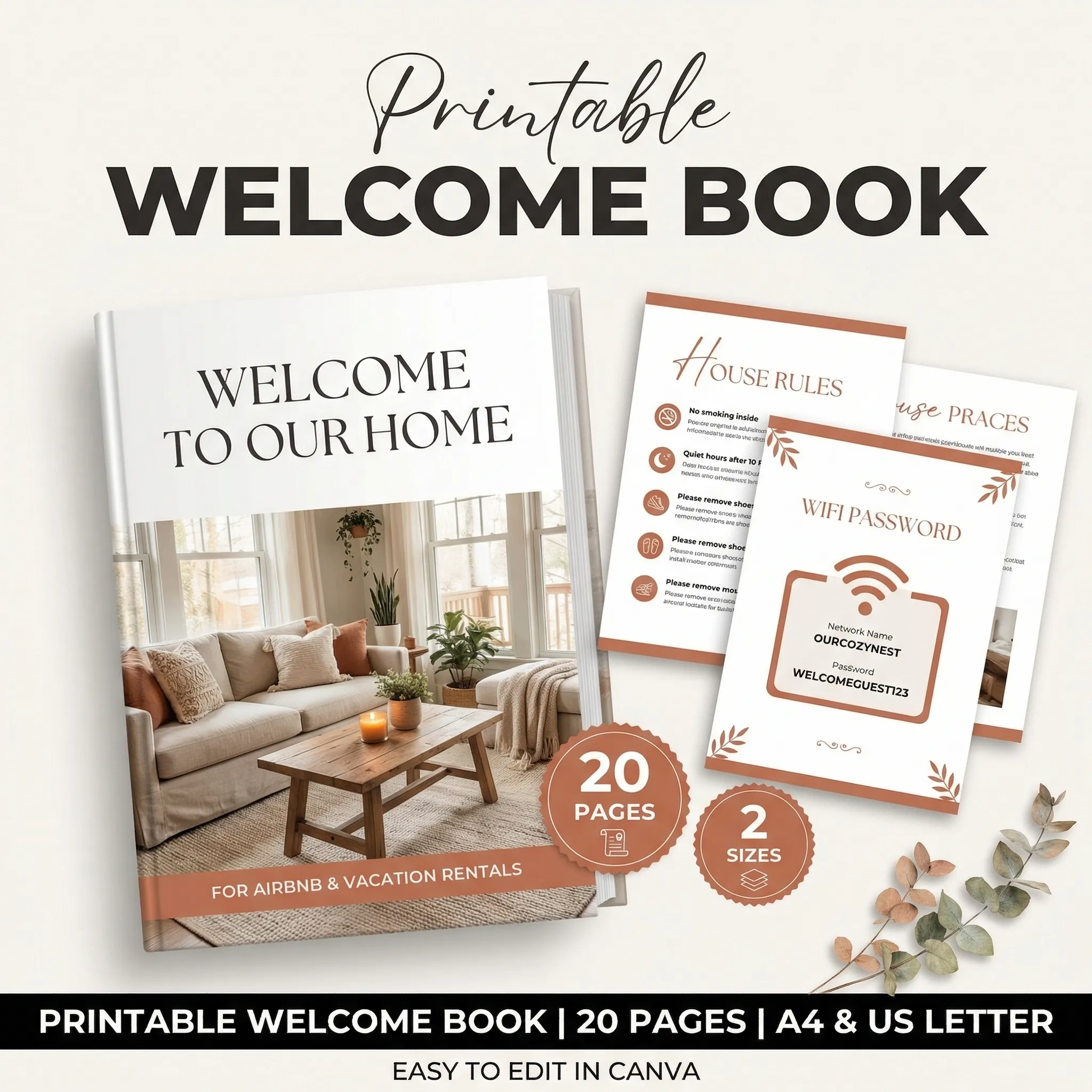 Airbnb Host Bundle: Welcome book